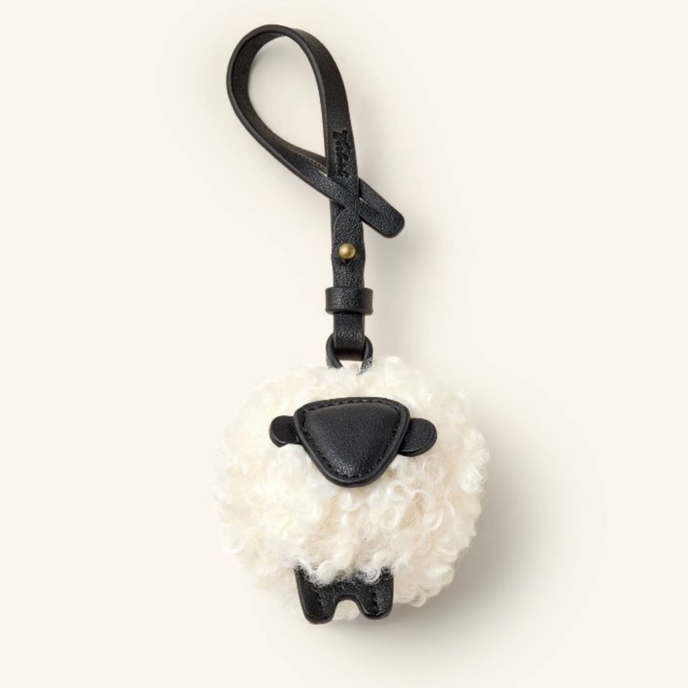 Woolrich x Target Sheep Bag Charm in cream LE NWT